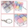 Macaron Color Keyboard Key Toy Diy Button Keycap Sensory Keychain Decompression Toys Mechanical 4Key Toy For Adult Gifts