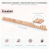 Wooden Loom Frame,Adjustable Size Hand Knitting Kit,Beginner-Friendly Yarn Craft for DIY Throw Blankets Chunky Knit Blanket Kit