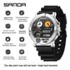 Sanda Wasserdichte Multifunktions-Sportuhr mit Temperaturalarm & Modischem Design