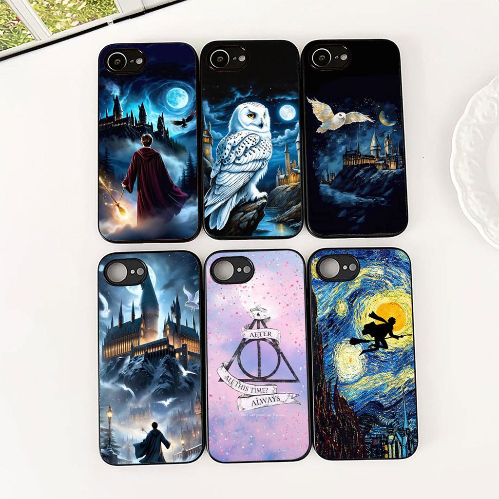 Soft Cover for OPPO A80 A18 A16 A40 A17 A15 A38 A78 A79 A54 A57 A12 A60 4G 5G Casing Phone Case Owl Art Harries Wand Potters