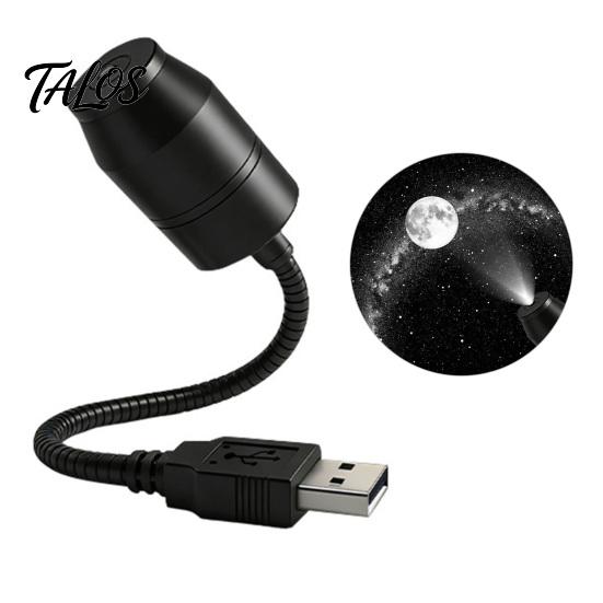 Portable Star Projector USB Ambient Light with 360° Adjustable Hose, LED Night Starry for Car Bedroom Office, Romantic Sky Atmosphere Lamp Projection