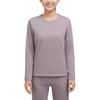 Yiershuang Women's Thermal Underwear Set Fleece Lined Thickened Antibacterial Honeycomb Sunshine Velvet Crew Neck Top and Bottom Autumn Pajamas