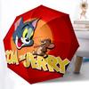 1pc Tom and Jerry Umbrella - Automatic Open Compact Travel Umbrella with 72-Rib Durable Frame Yy251021115