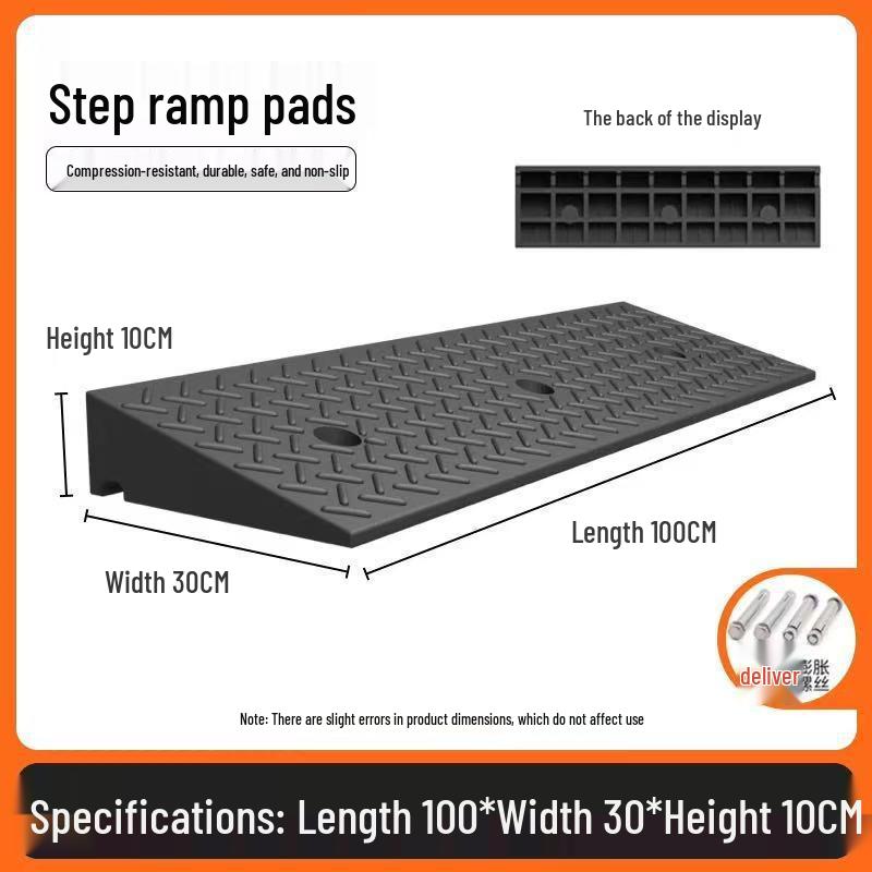 Heavy-Duty Electric Vehicle Curb Ramp Mat