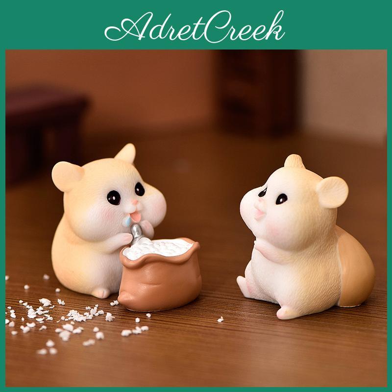 Micro Hamster Resin Landscape Miniature Figurines Model Craft Desk Ornaments