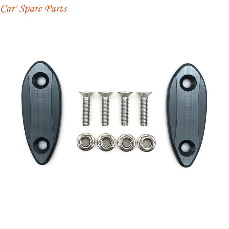 Y4UA Side Mirror Block Off Base Plates for ZX25R ZX6R Motorcycles Rearview Mirror Block Off Base Modification Plates