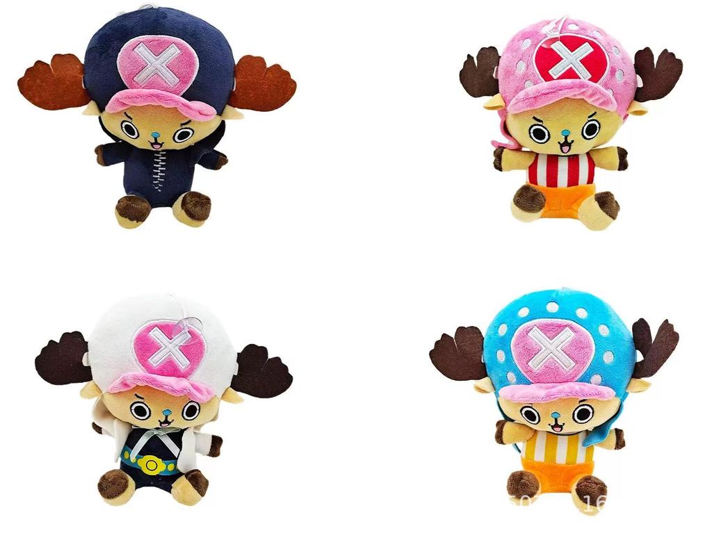 One Piece Plush Toys: Luffy, Zoro, Chopper Figures