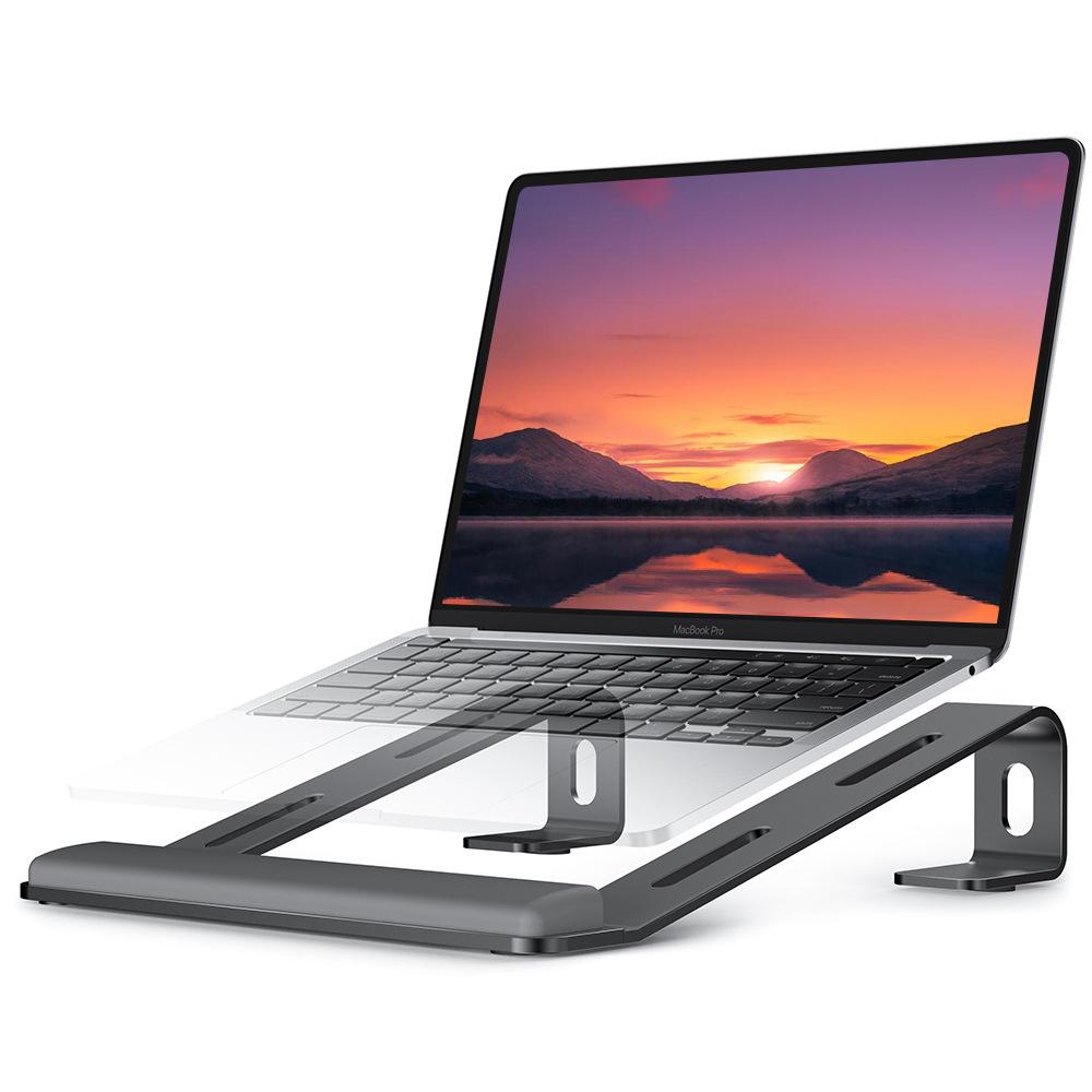 M-Shaped Laptop Cooling Stand with Desktop Riser