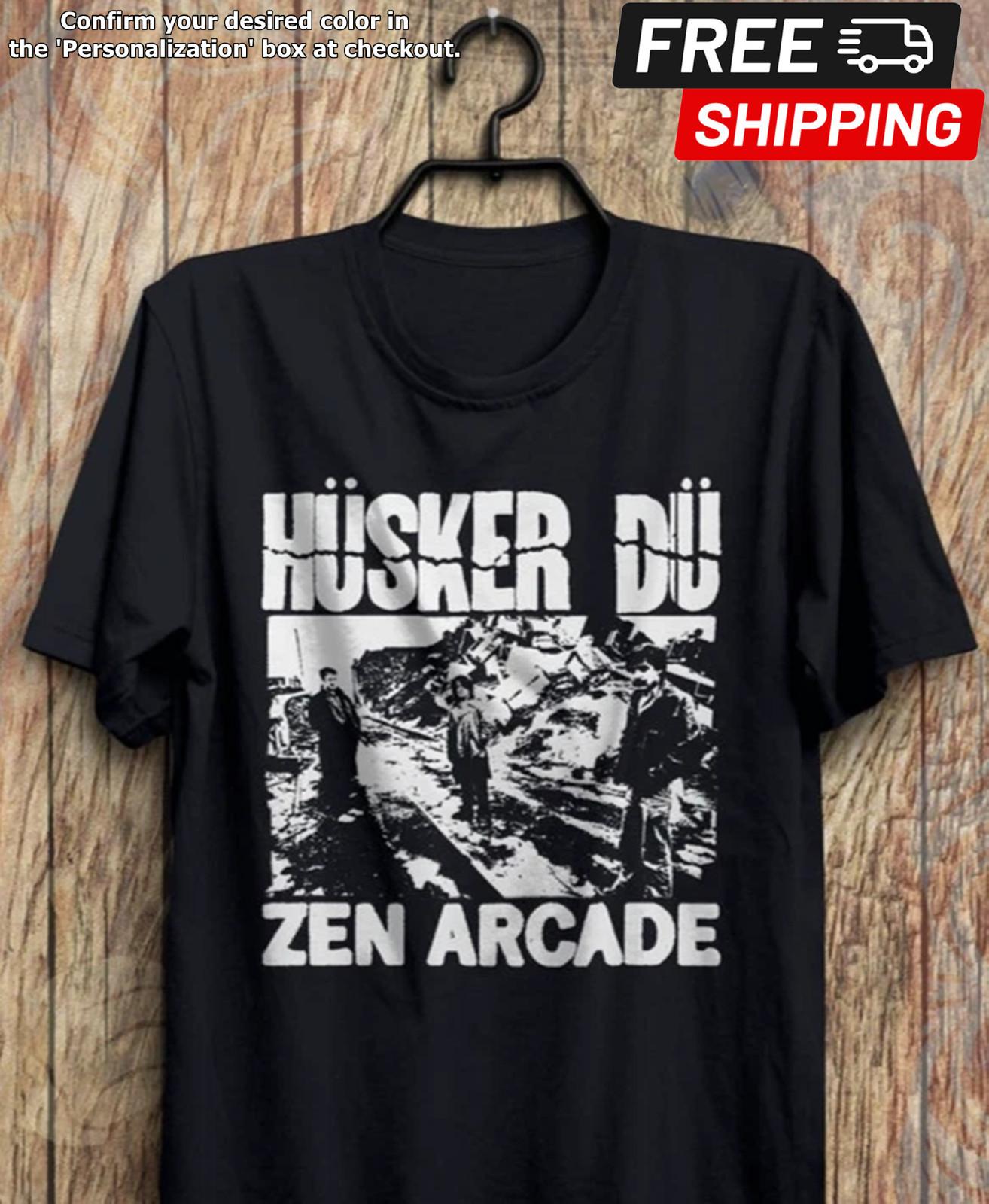 Винтажная футболка Husker Du Zen Arcade - Футболка Husker Du, Husker, Унисекс футболка S