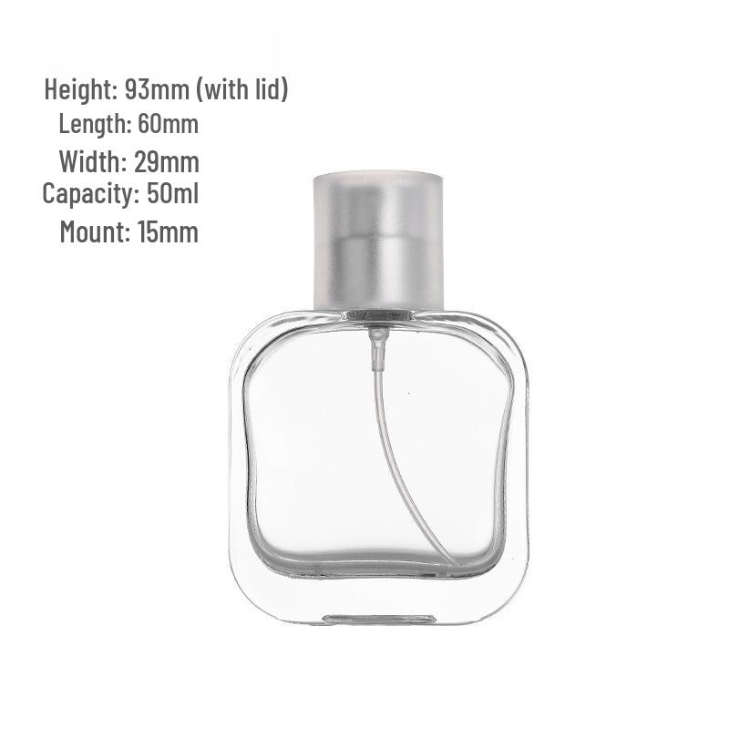Fine Mist Transparent Glass Perfume Decanting Bottle