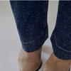Maxza Cubic Leopard Wide Dark Blue Denim Pants Ze03ql003na