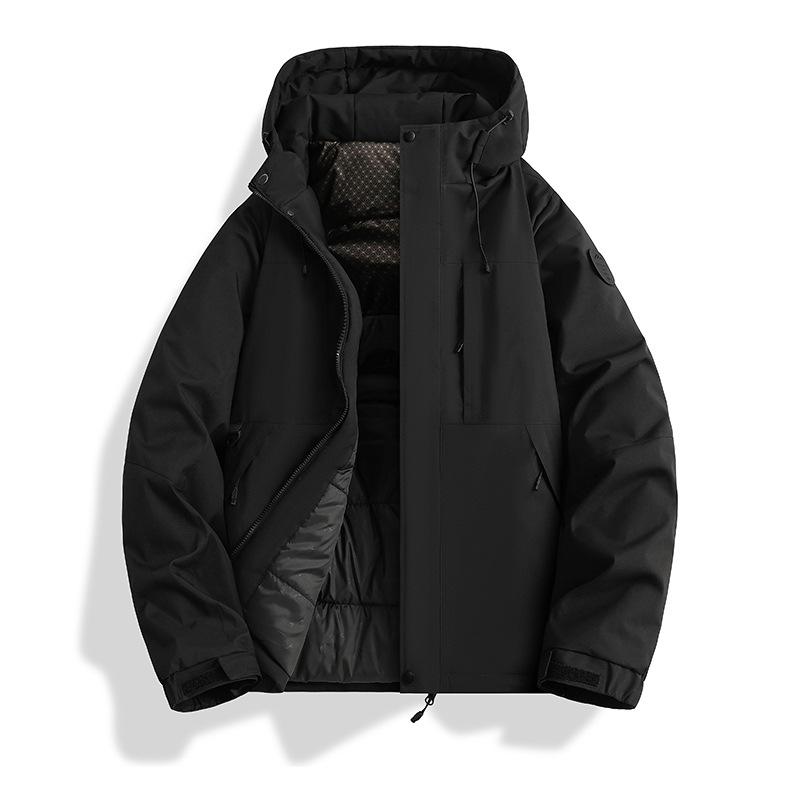 Winter Windproof Waterproof Down Jacket for Outdoor Warmth, Mountaineering, and Workwear - Couple's Cotton Outerwear