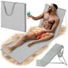 Folding Beach Lounger for Sunbathing, Garden Bag for the Beach with Backrest 2 In 1