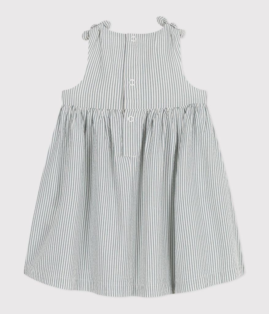 Dress A0CD4 36 Months 95cm [Petit Bateau] One-piece Off-white/Green