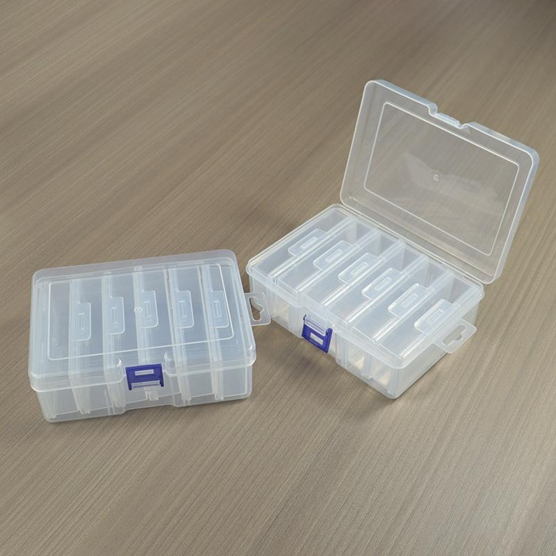 1 Set Crafts Beads Jewelry Accessories 4/6/8/12 Grids Adjustable Transparent Rectangular Storage Boxes With Dividers