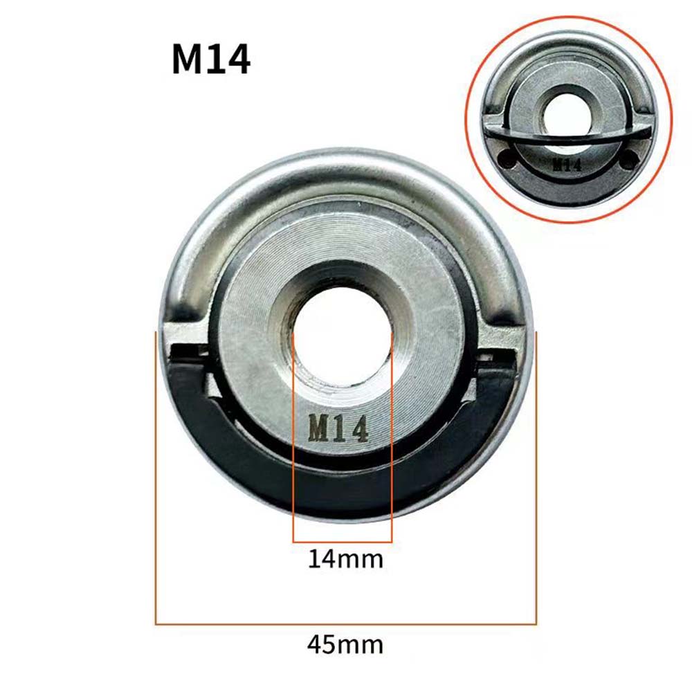 

Притискна пластина для кутової шліфмашини Швидкознімна Самоблокувальна Шліфувальна пластина Кільце для витягування Фланцева гайка Електропатрон Аксесуари