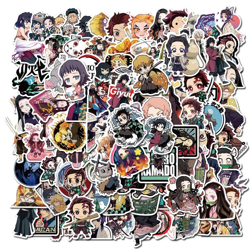 

100PCS Mix Anime Collection Stickers Waterproof DIY Graffiti Phone Laptop Luggage Guitar Notebook Cup Cartoon Stickers Kids Toy