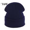 Outdoor Sports Winter Hat Unisex Solid Color Knit Beanies, Classic Slouchy Skull Cap for Winter, Knitted Casual Warm Headwear Men Women, Soft Thermal