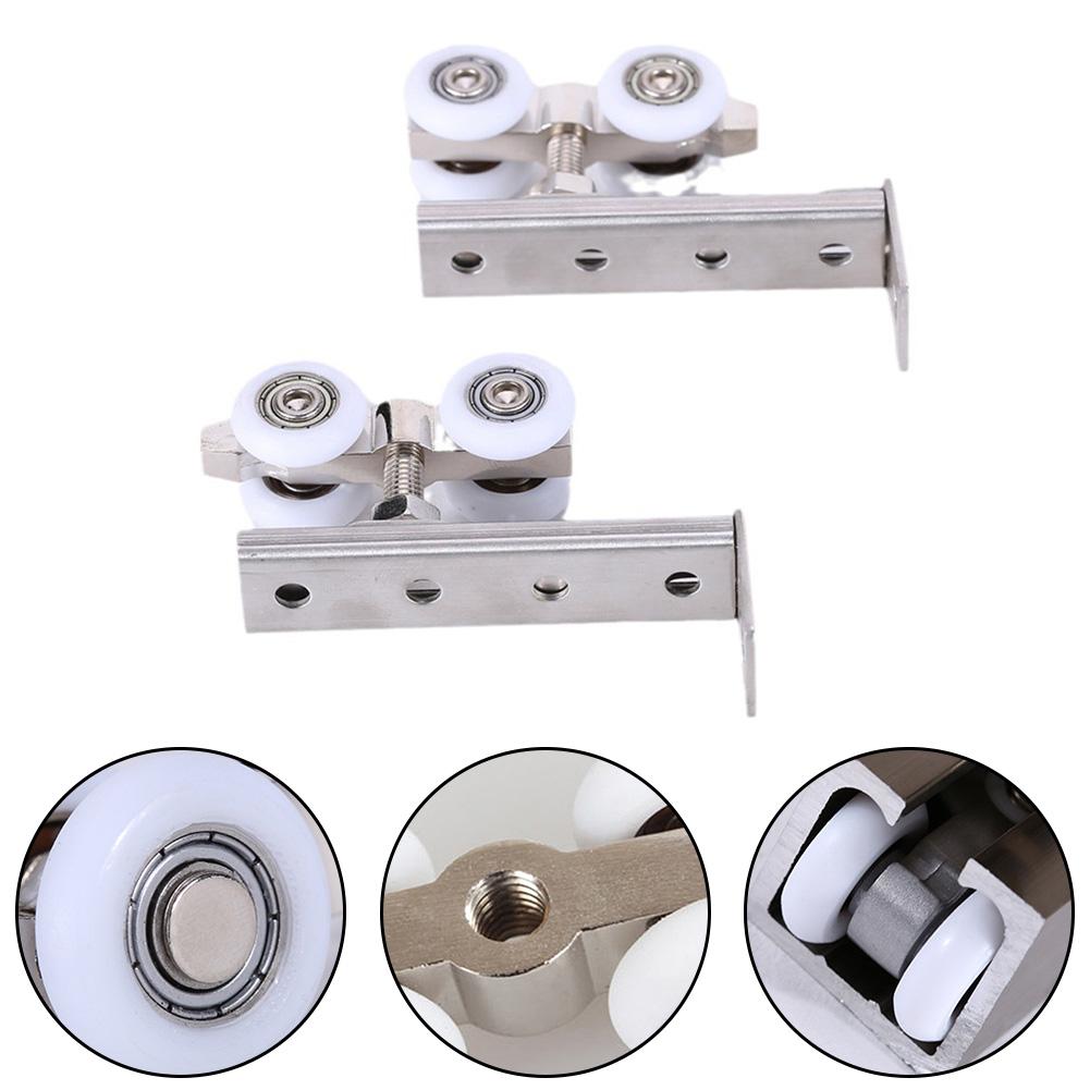 Roată de ușă glisantă, roată agățată, scripete de șină pentru uși de dulap, poate suporta 50 kg, șină de ridicare pentru dulap, scripete de ușă, hardware-ul ușii