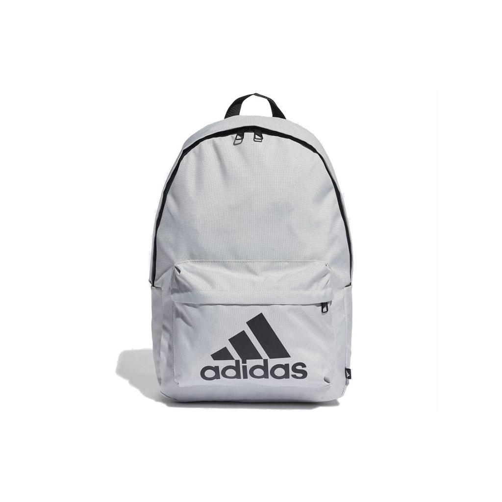 Adidas Classic Logo Large Capacity Sports Student Backpack Unisex Backpack Gray H34813