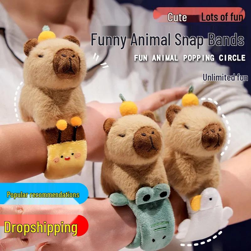 

Capybara Plush Clip-On Bracelet Doll Ornament Gift Approx. 12 cm