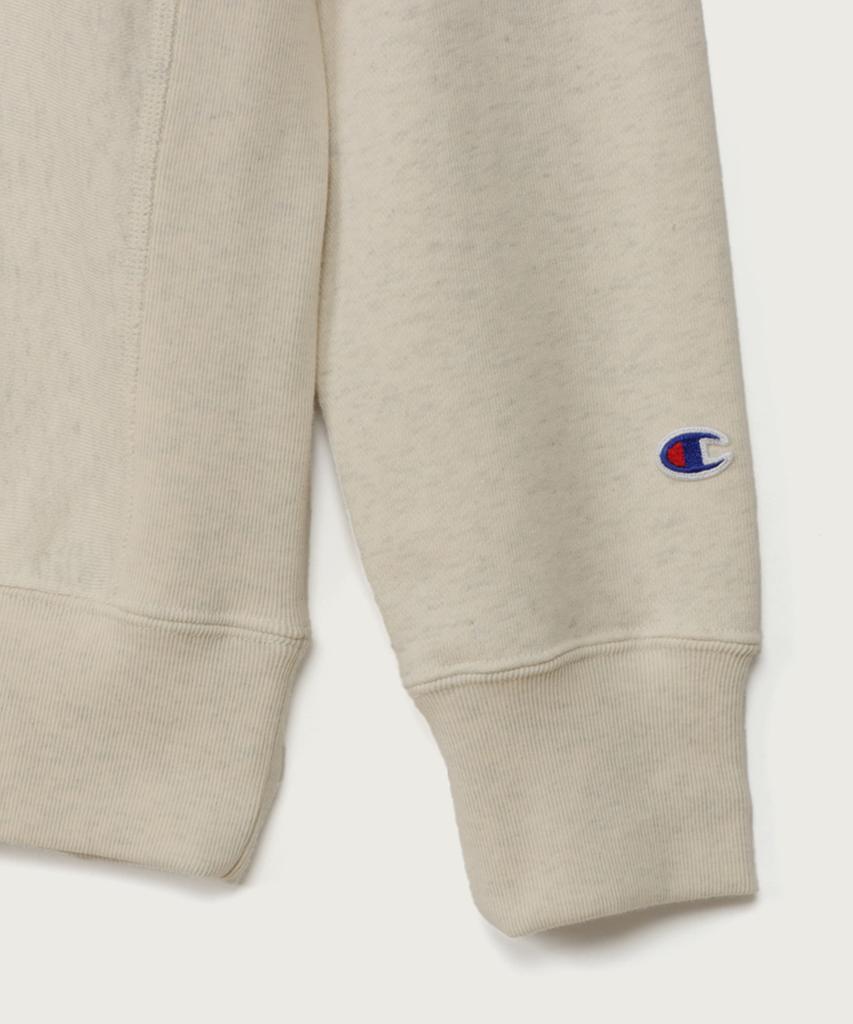 CHAMPION Reverse Weave Loose Fit Graphic Sweatshirt Oatmeal