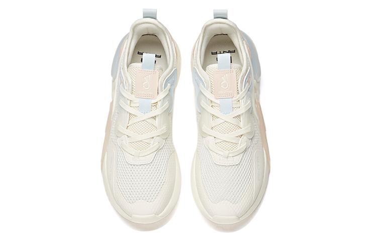 Women's Sneakers Anta Life Collection Mesh Breathable Low Top Skateboard Shoes Women's White Gray Pink
