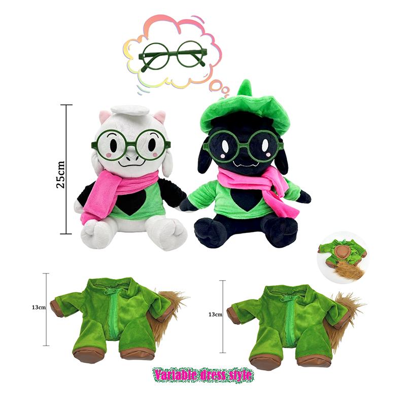 Non-Toxic Treasuringu New Deltarune Plush Toys Kawaii Ralsei Plush Stuffed Toys Tenna Doll Changeable Plushie Clothes Birthday Gifts