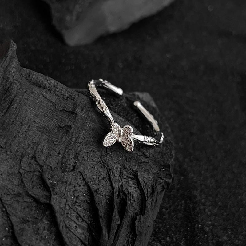 Unique Butterfly Shaped Adjustable Ring For Women High-end Copper Fashion Ring For Summer 2023