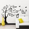 Albero Foto 3D Fai da Te Uccello Decalcomania Murale in PVC Adesivo Famiglia Murale Arte Decorazione Casa