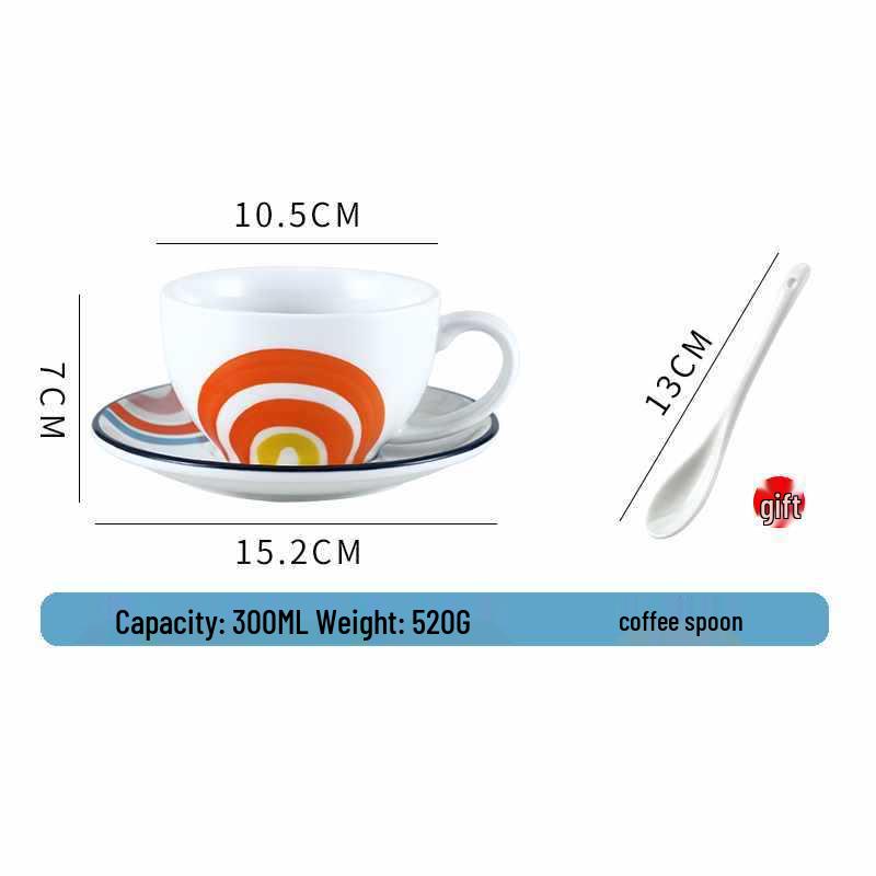 European Ceramic Coffee Set: Professional Latte Art, Cappuccino & Sawada Cups