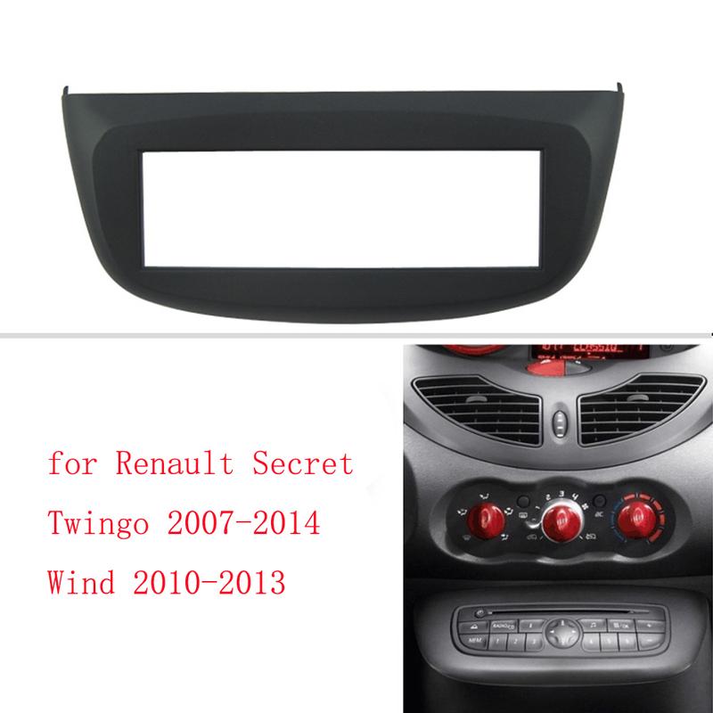 

1Din Facia for Renault Secret Twingo 2007-2014,Wind 2010-2013 Radio DVD Stereo CD Panel Dash Kit Trim Fascia Face Plate Frame 182x53mm