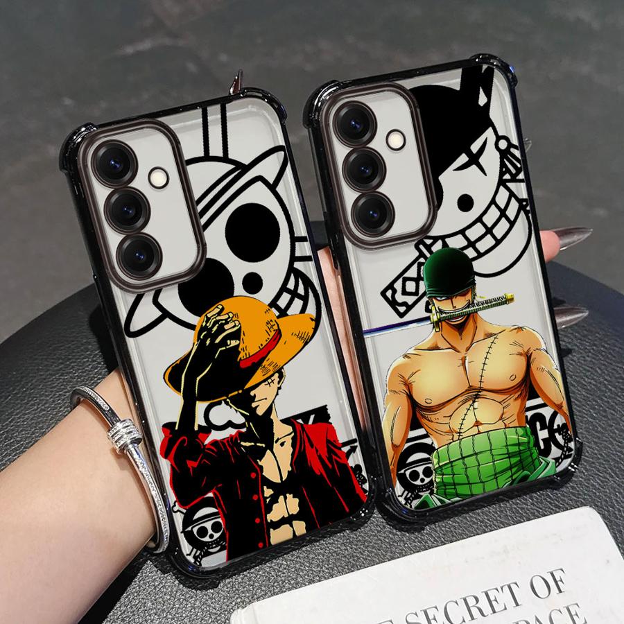 Case for Samsung Galaxy A33 A26 A35 A36 A21s A16 A24 A15 A25 A52 A55 A13 Soft Phone Cover One Piece Zoro Luffy