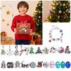 Christmas Advent Calendar Gifts, DIY Bracelet Making Kit For For Child Adult, 24Days Christmas Countdown Calendar Jewelry Gifts