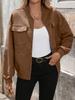 2026 Autumn Women's Velvet Retro Baseball Collar Jacket