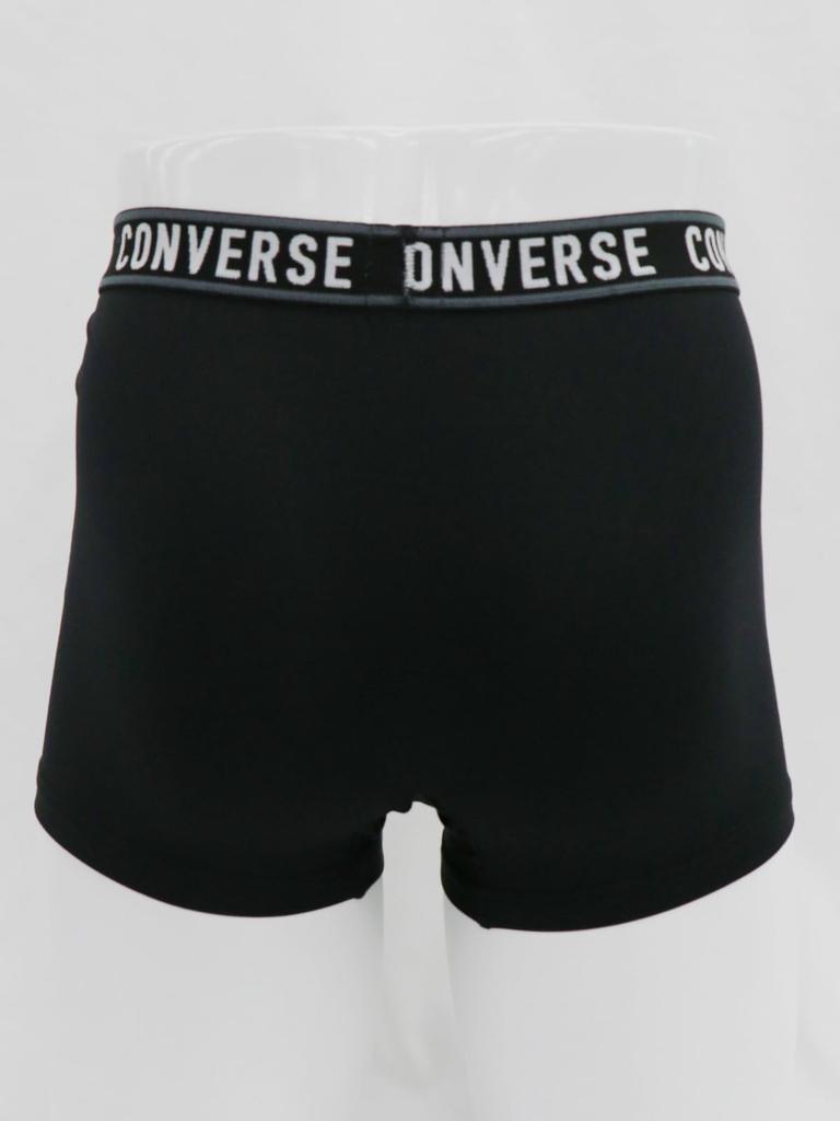 Kaituck Family Converse Boxer Briefs, 3-Piece Set, Underwear, Black, Sizes M, L, LL (L, Black)