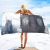 Large Plush Microfiber Beach Towel Quickly Absorbs Water, Fast Drying, Easily Shake Off Sand,Gym Poolside Sunbed Throw for Women