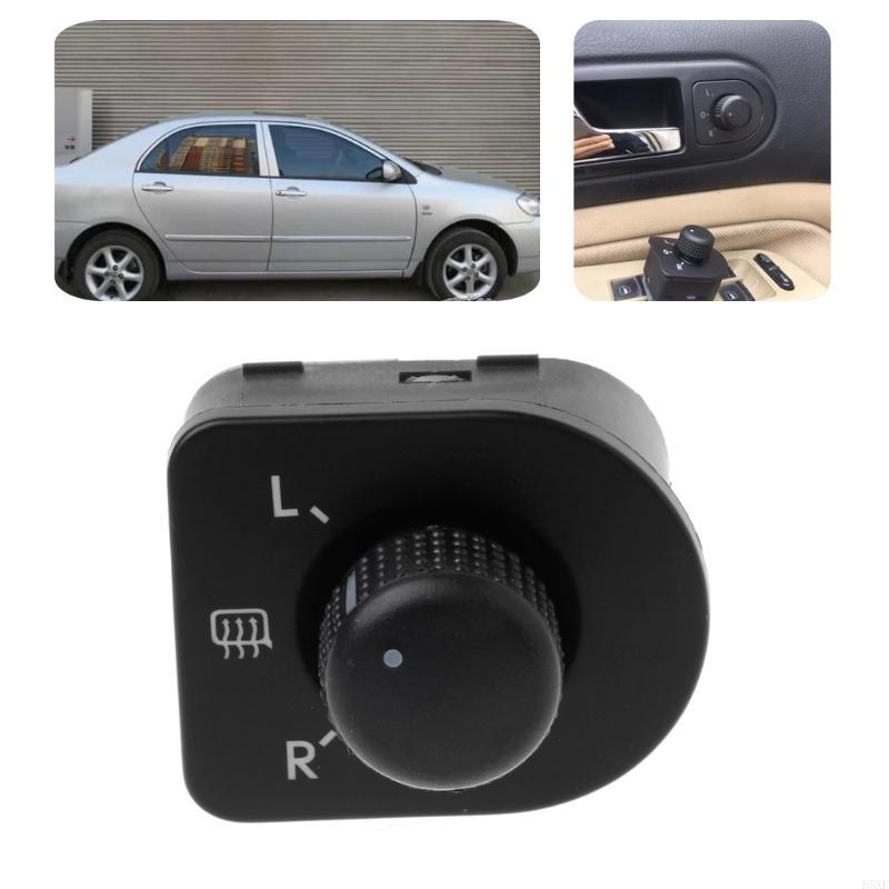 2025 New Wearproof Car Side Mirror Switch Replacement 1J1959565F Black Adjust Button Knob Replacement Easy to Install