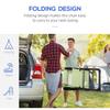 Folding Garden Chairs Set of 2, 5-Position Recliner Camping Chair with High Back, All Weather Texteline Seat