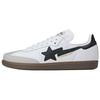 BAPE X Samba White Black Gum Unisex Sneakers JR9245