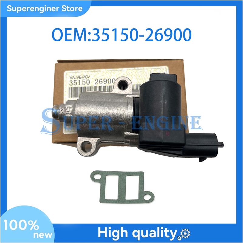 35150-26900 1PCS New Idle Air Control Valve for 2005-2011 Hyundai Accent Kia Rio 1.6L OEM 3515026900