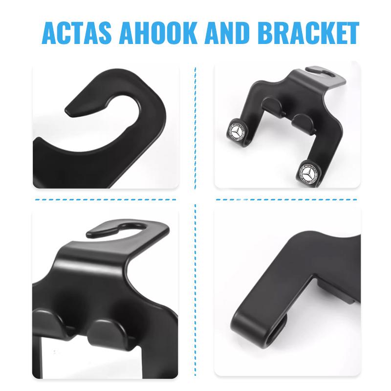 Car Seat Headrest Hook Multifunctional Storage Mobile Phone Holder For Mercedes Benz AMG W124 W202 W203 W204 W210 W211