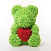 Fiore di schiuma da 40 cm PE Orso di rosa che tiene l'orso del cuore Qixi Regalo di compleanno di San Valentino