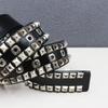 Heavy-Duty Genuine Leather Rivet Belt – Square, Thick, Personalized Design