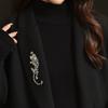 Dames Broche Schitterende Strass Steentjes Ingelegd Luipaard Vorm Pak Revers Pin Truien Kragen Hoeden Tassen Jassen Sjaals Badge Veelzijdig Accessoire