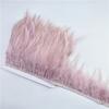 10Meters Leather Pink Rooster Neck Hackle Feather Trim Ribbon Pheasant Feathers Fringe For Crafts Plume Decoration Decor Plumas