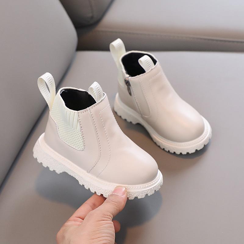 2025 Spring & Autumn Fashion Casual Little Leather Boots for Boys & Girls