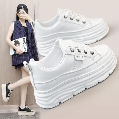 Scarpe Bianche Off alla Moda per Donna Sneakers con Zeppa Suola Morbida Comode Scarpe da Corsa Casual Sneakers Bianche Scarpe da Donna Rialzanti