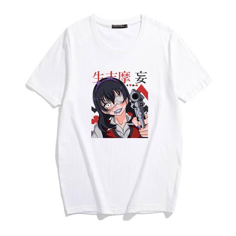 European and American Y2K Retro Street Fashion Anime Printed T-shirt for Summer