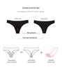 4-Layer Absorbent Menstrual Thong - Pure Cotton, Breathable, Anti-Leakage
